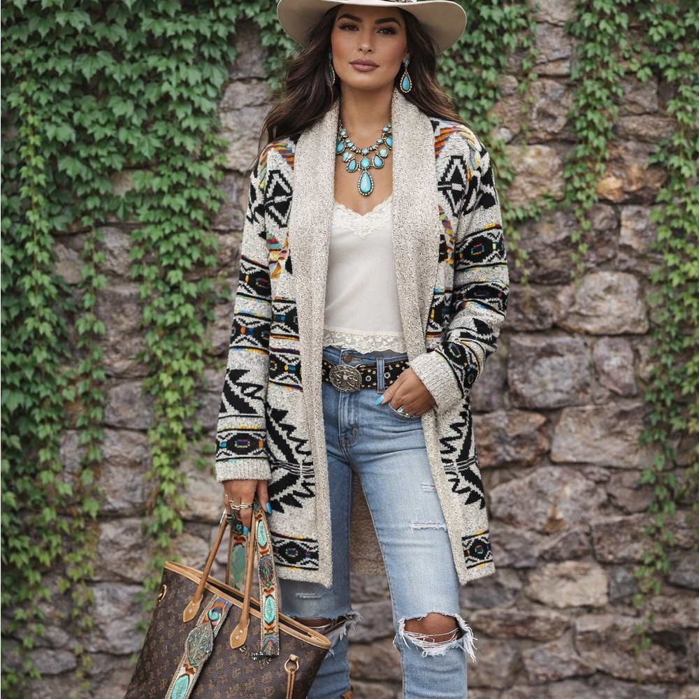 NORTHERN ANGEL Southwest Open Cardigan, M